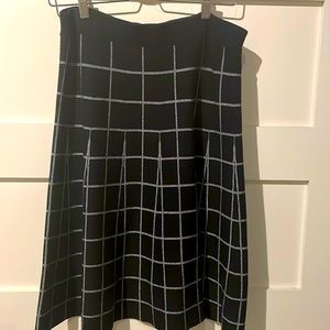 Black and White Sweater Skirt